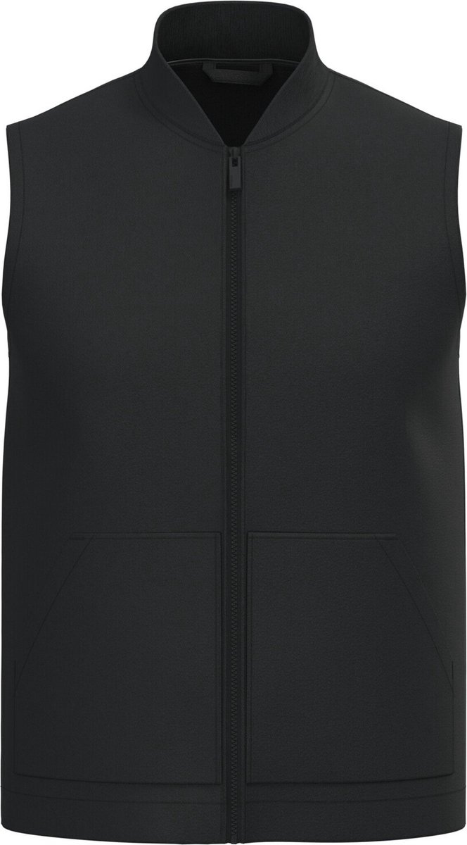 Native Spirit Ecologische gevoerde uniseks bodywarmer in twill met teddykraag NS623 - Black - XL