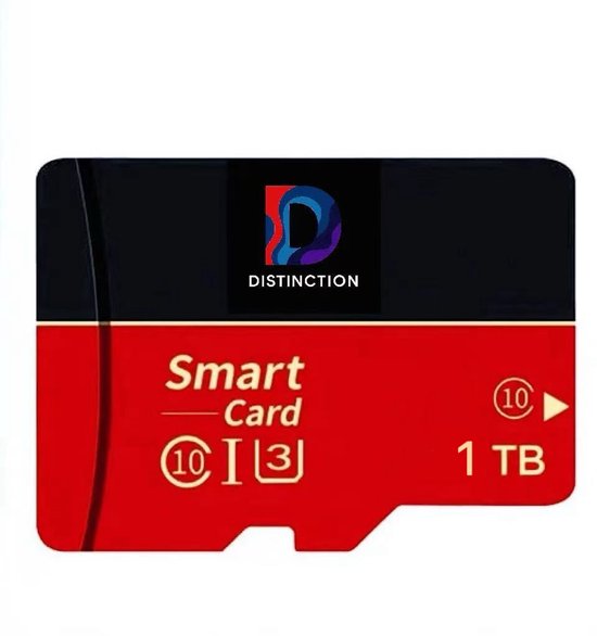 MicroSDXC 1TB - Hoge snelheid 75 MB/s - Class 10 - U3 geheugenkaart - Inclusief SDXC adapter - Niet geschikt voor Samsung smartphones en Nintendo Switch 2 (controleer of uw apparaat SDXC kan lezen)