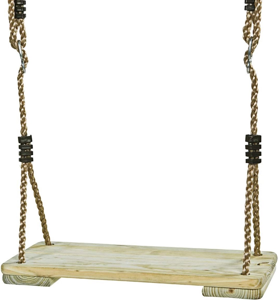 Houten Schommelbankje voor Kinderen - Breedte 39 cm - Inclusief Metalen Ringen