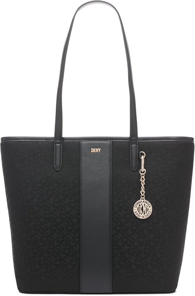 Zwarte Leren Tote Bag Dames - Ruime Shopper Tas met Ritssluiting en A4 Vak