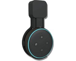 Muurbevestiging Zwart voor Echo Dot 3e Generatie - Ruimtebesparende Standaard voor Smart Speaker