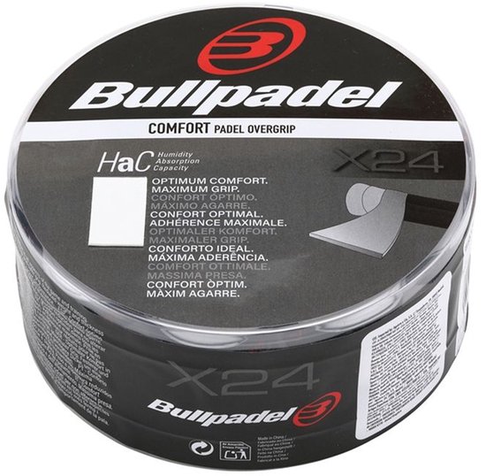 Bullpadel - Overgrip - Comfort - wit 24 stuks