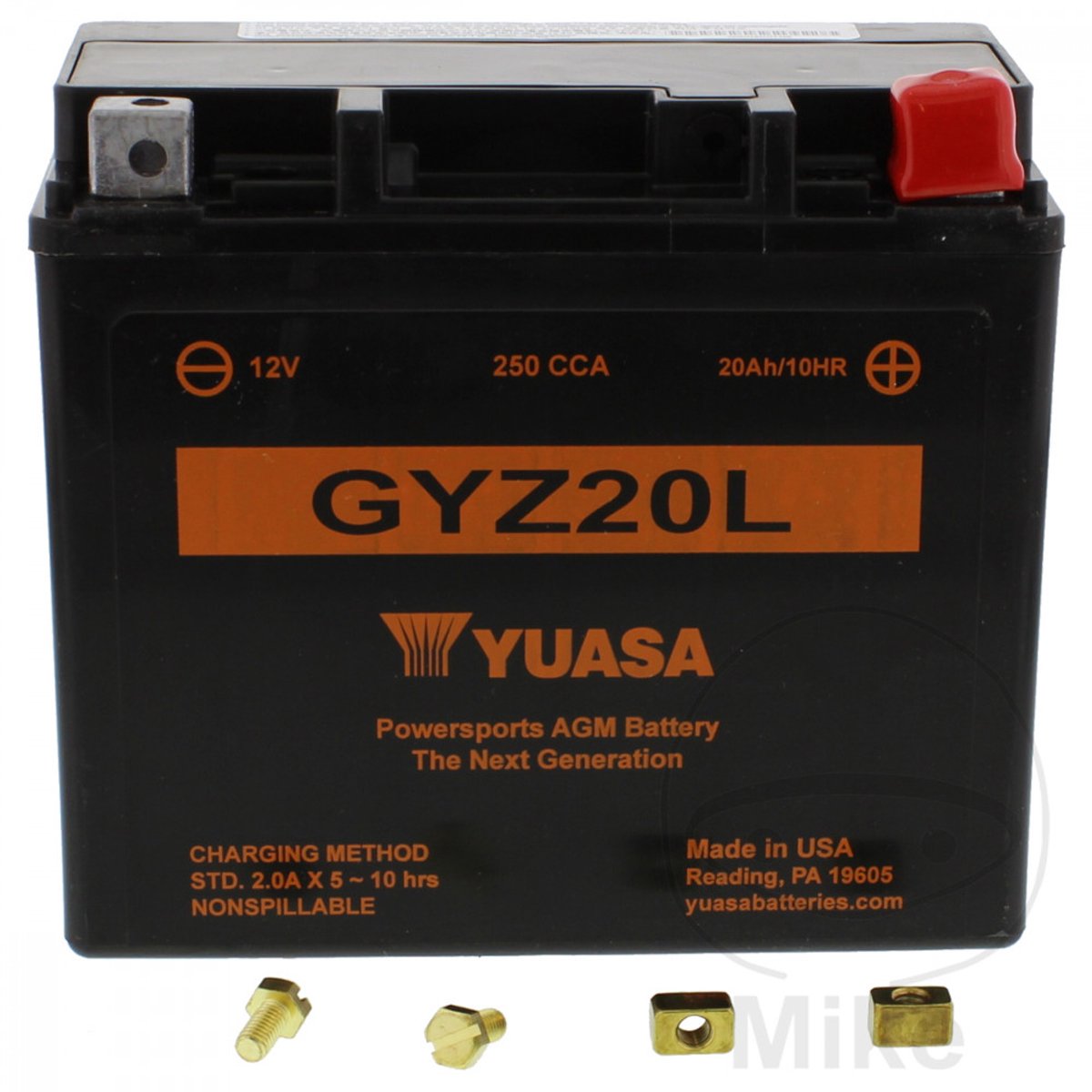 Batterie SLA Yuasa pour Moto Honda 1800 Gl F A Gold Wing 2009 à 2017 GYZ20HL / 12V 20Ah Neuf
