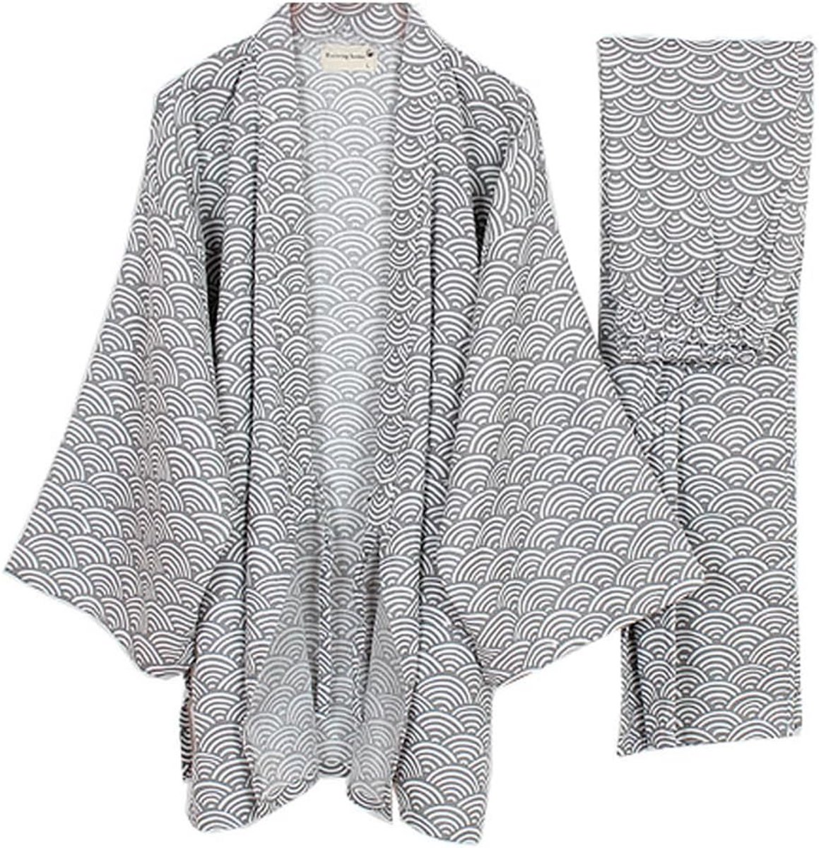 Japanse Mannen Kimono Jinbei Thuiskleding Katoen Pyjama Comfortabel