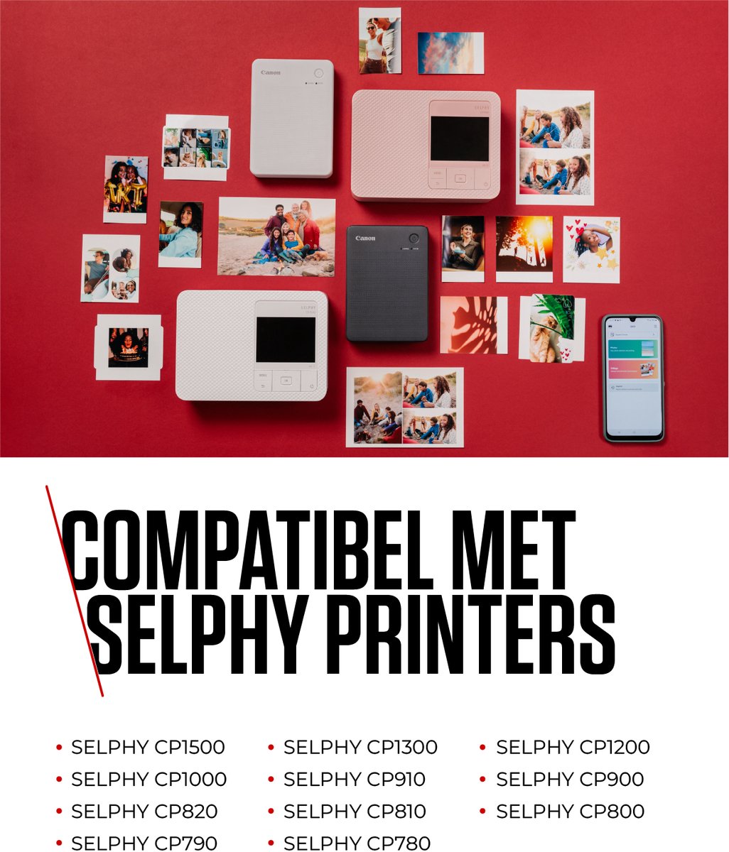 Canon KP-36IP - Instant fotopapier - Inkt/papierset - Voor SELPHY CP-printers - Origineel - Ansichtkaartformaat - 36 sheets — afbeelding 2