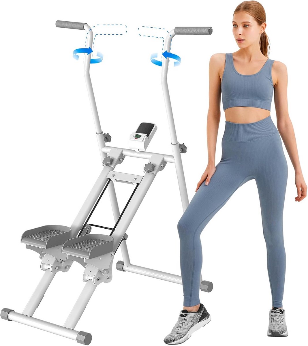 Vertical Climber - Stepper Machine - Full Body Training - Foldable Design - 45.7 cm Step Length - Wit