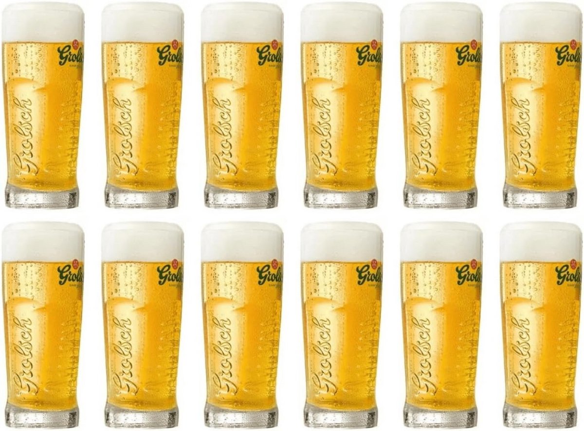 Bierglas Set 25cl (12 stuks) met Unieke Embossing