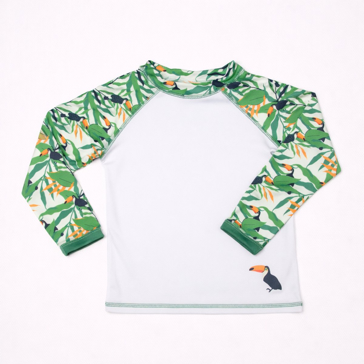 Ducksday - UV - Zwemshirt voor kinderen - UV - werend UPF50+ - Rashguard met lange mouwen - unisex - Toucan