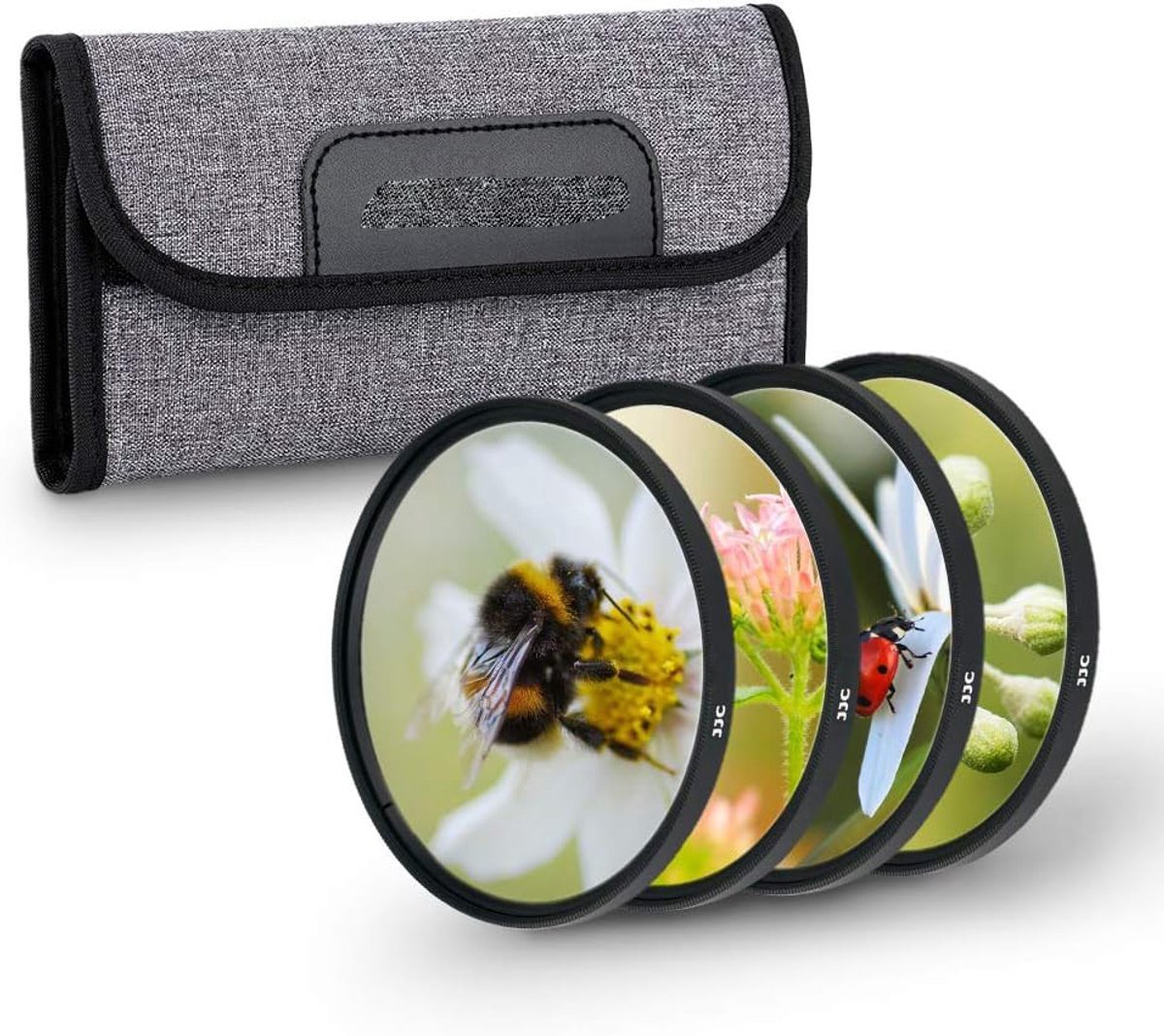 58mm Close-Up Filter Kit Macro Lens Filter (+2, +4, +8, +10) 4pcs/set met Lens Filter Pouch voor DSLR Camera’s - Canon, Nikon, Sony, Pentax, Olympus, Fuji