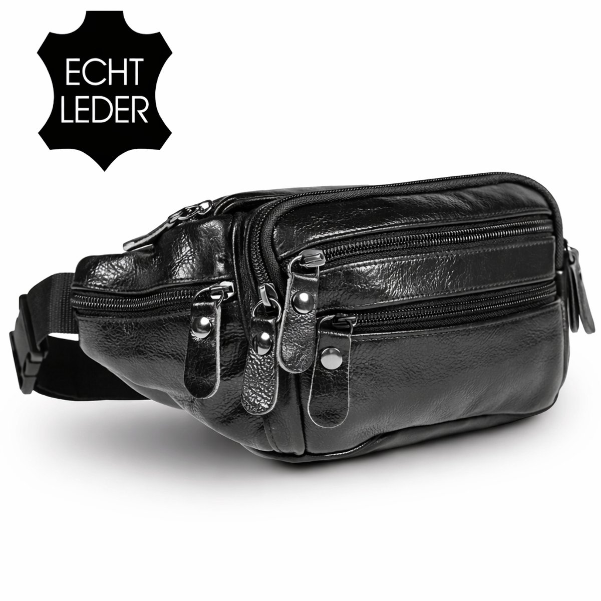 THL Design - Leren Heuptas Dames / Heren - Buideltasje - Fanny Pack - Festival, reizen
