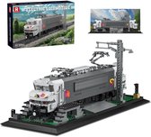 Reobrix 66803 Elektrische trein retro classic bouwset | Locomotief miniatuur modelbouw | Technische educatief creator speelgoed ideas bouwpakketten voor expert volwassenen & kinderen | Niet geschikt voor Lego rails | Bouwdoos met 2052 bouwstenen