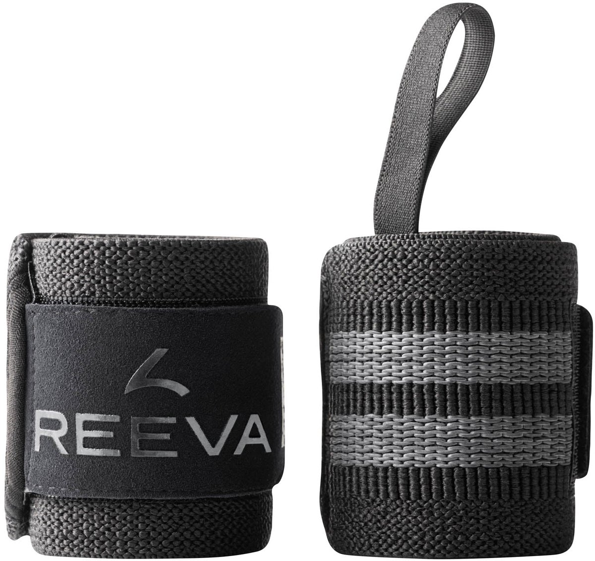 Reeva Wrist Wraps Zwart (ultra fiber) - Wrist Wraps geschikt voor Fitness, Crossfit en Krachttraining - Wrist Wraps voor Heren en Dames