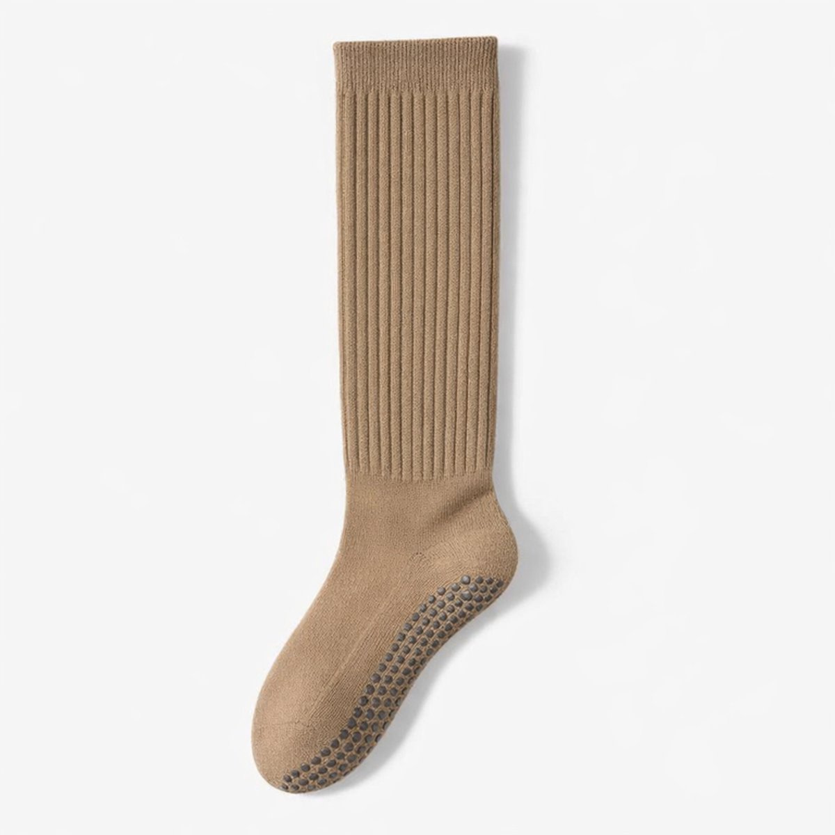 Yoga & Pilates Sokken Dames - Sportsokken – Antislip – Katoen – Siliconen Grip – Beige – EU 36-40