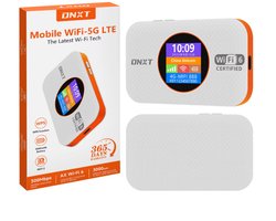 DNXT 4G LTE WiFi Router met Simkaart – Draagbare MiFi Hotspot – Mobiel Internet Router – WiFi 6 – 300 Mbps – Draadloze Simkaart Router voor Thuis, Reizen, Camper, Studenten, Backup Internet-Wit