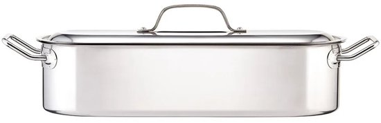 Pas de poêle à poisson en acier inoxydable avec insert 50cm