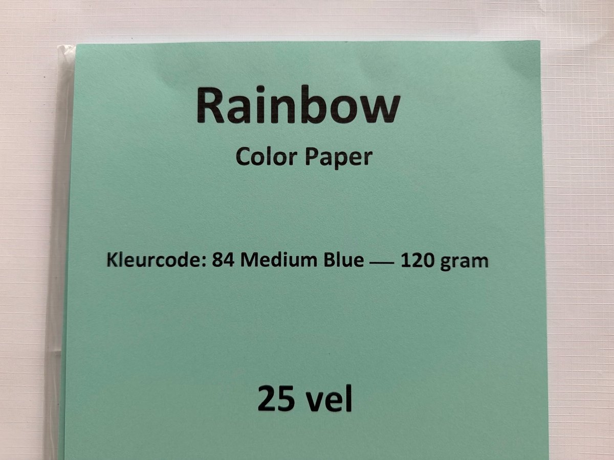 Rainbow KL-84 Medium blauw 120 gram papier