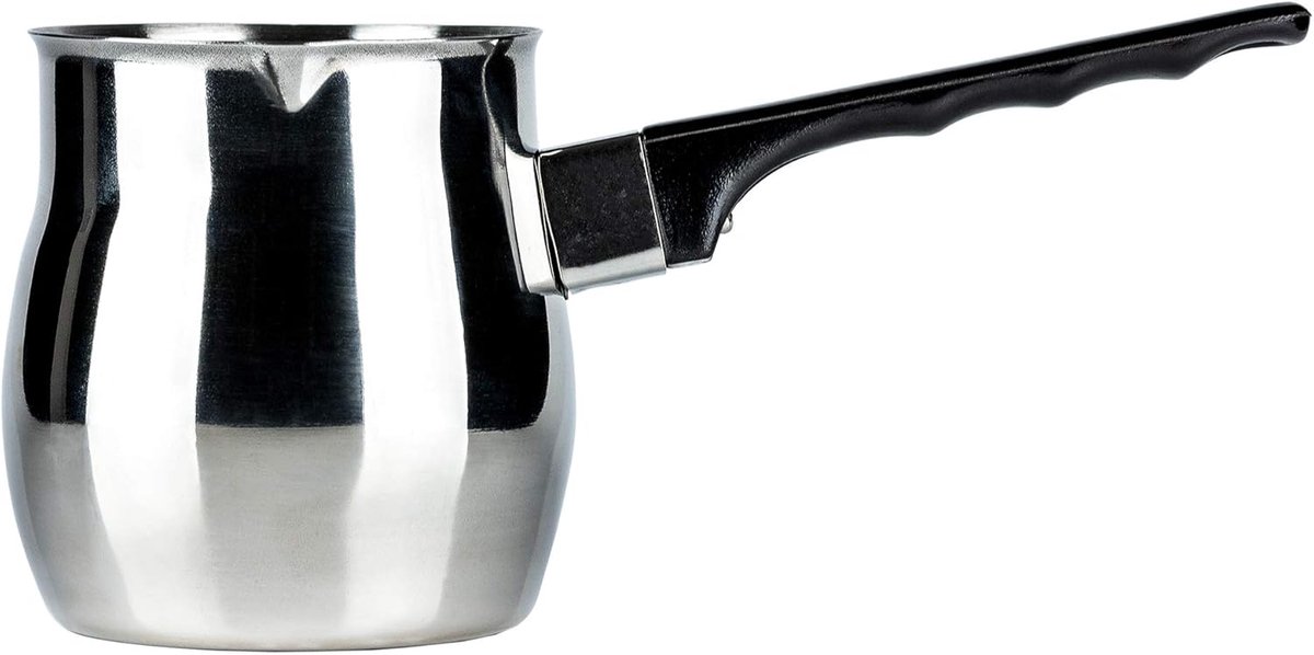 Turkse Koffiepot 18/10 Roestvrij Staal 680 ml - Traditionele Ibrik Cezve