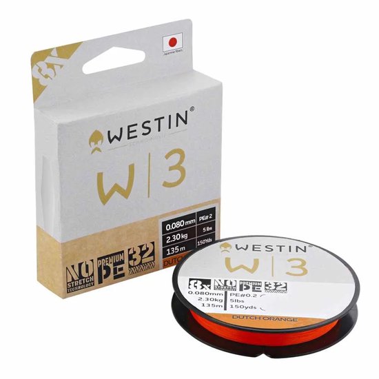 Westin W3 8-Braid Dutch Orange 135m 0.235 mm 12.3Kg van Westin — afbeelding 3