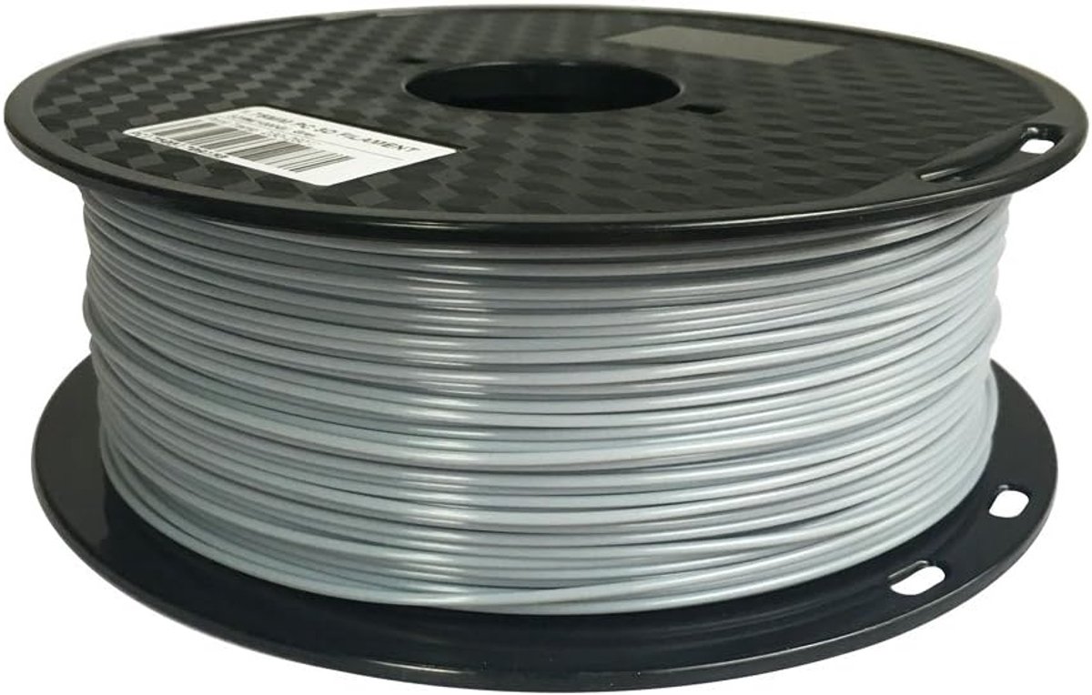 PC Filament Grijs 1,75 mm voor 3D Printer - 1 kg Spoel Polycarbonaat