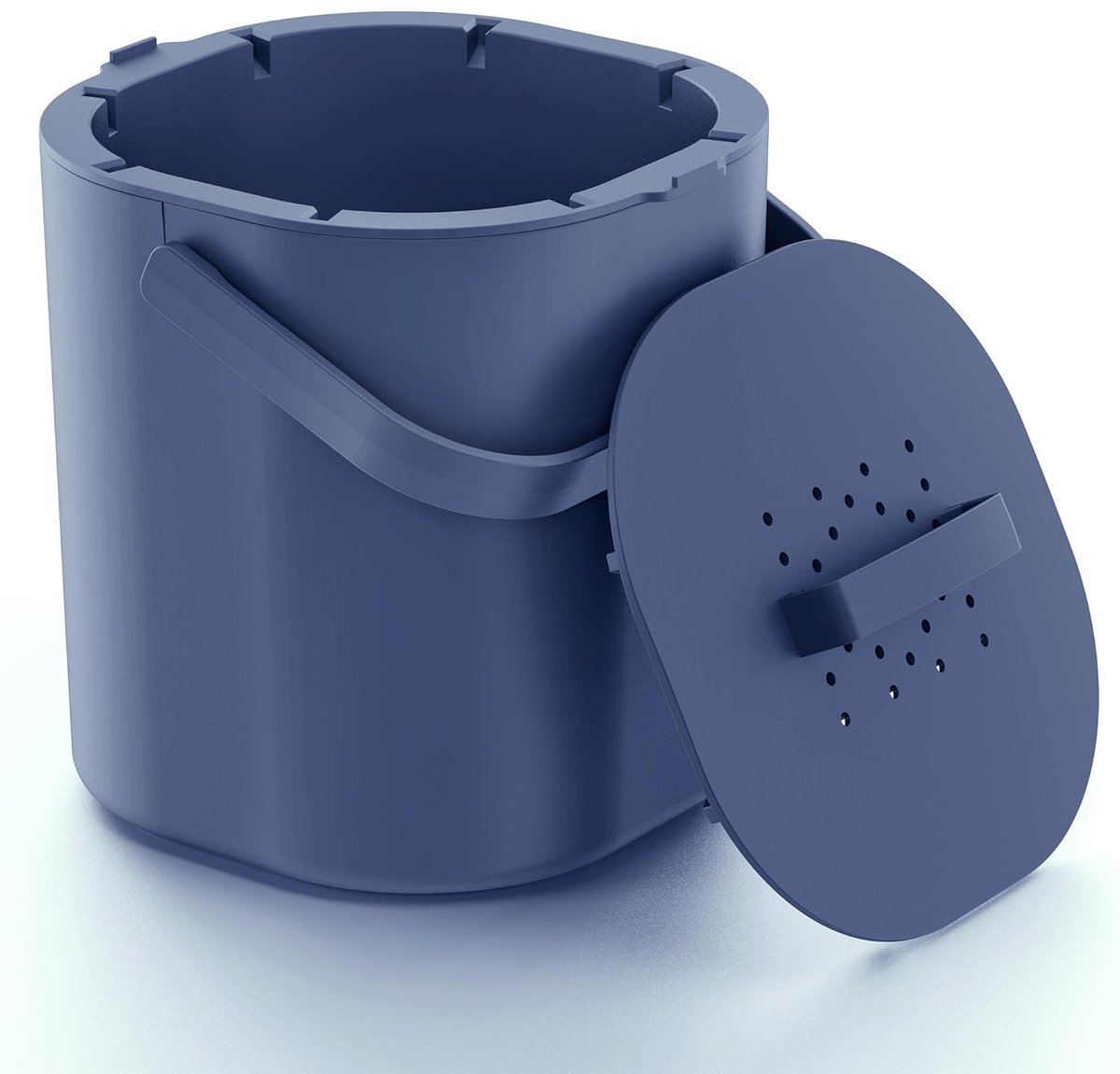 Compostbak Keuken 6 Liter met Koolstoffilter - Geurvrij en Vaatwasserbestendig