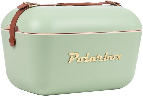 Retro Koelbox met Thermische Isolatie – Passieve Koelbox voor Picknick, Strand en Camping – Vintage Design Cooler