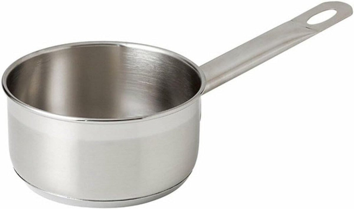 Professionele RVS Kookpan 18/10 met Efficiënte Warmteverdeling 14 cm