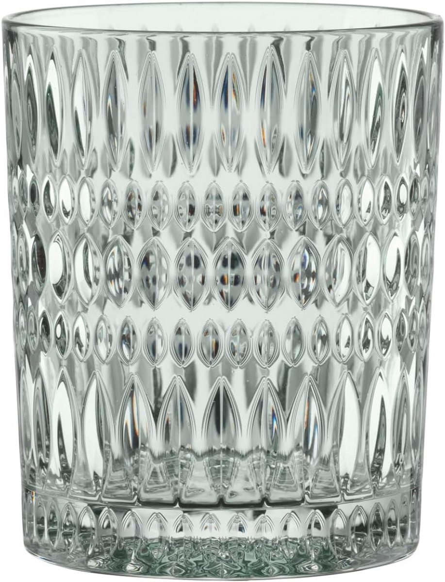 Set van 2 Kristalglas Whiskyglazen 304 ml met Etnisch Decor
