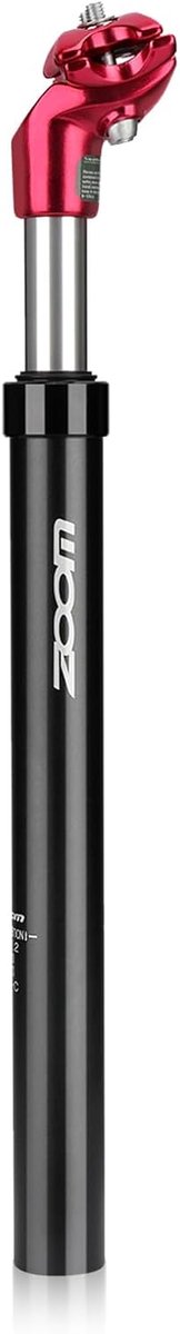 Verstelbare Zadelpen - Fiets Zadelpen - Comfortabel Fietsen - Schokdemper Ontwerp - 27.2mm 31.6mm - Rood
