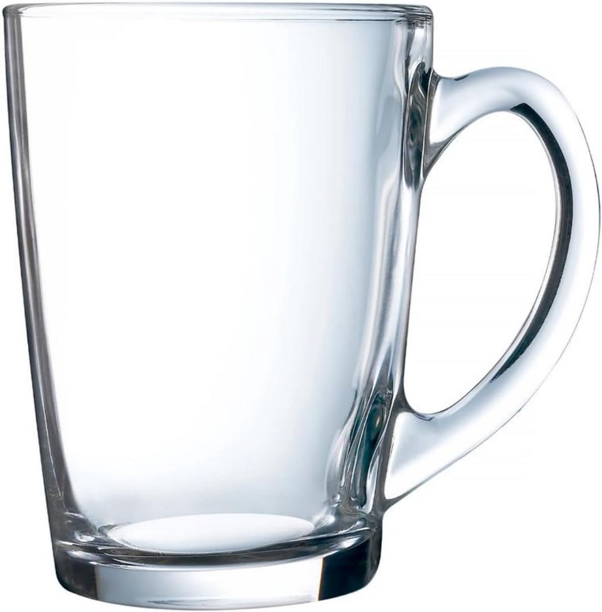 Set van 6 Glazen Koffiemokken Transparant - Royale 320 ml Drinkglazen