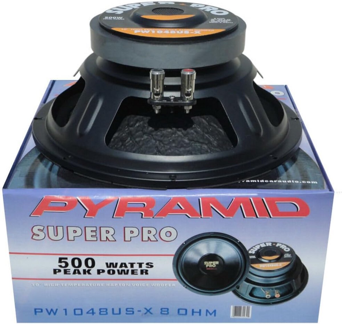 Woofer Speaker - Subwoofer Bas - Home Party Geluid - Rubberen Ophanging - 25cm Diameter