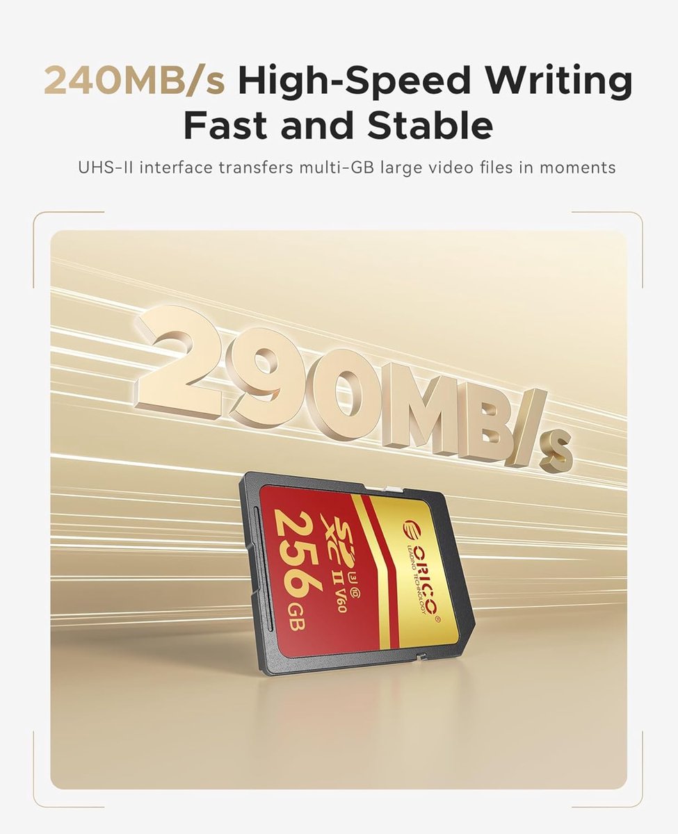 Geheugenkaart 256 GB - SDXC Kaart Opslag - Snelle Data Transfer - UHS-II Snelheid - 256 Gigabyte thumbnail 4