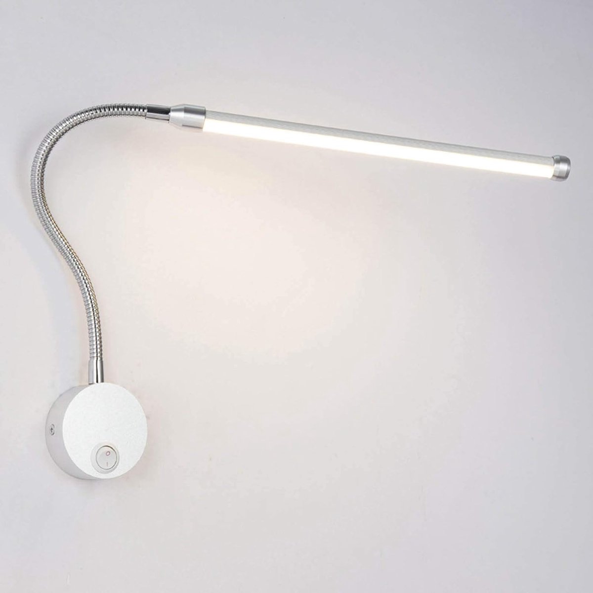 6W LED Wandlamp met Schakelaar - Flexibele Zwanenhals Leeslamp voor Slaapkamer en Kantoor