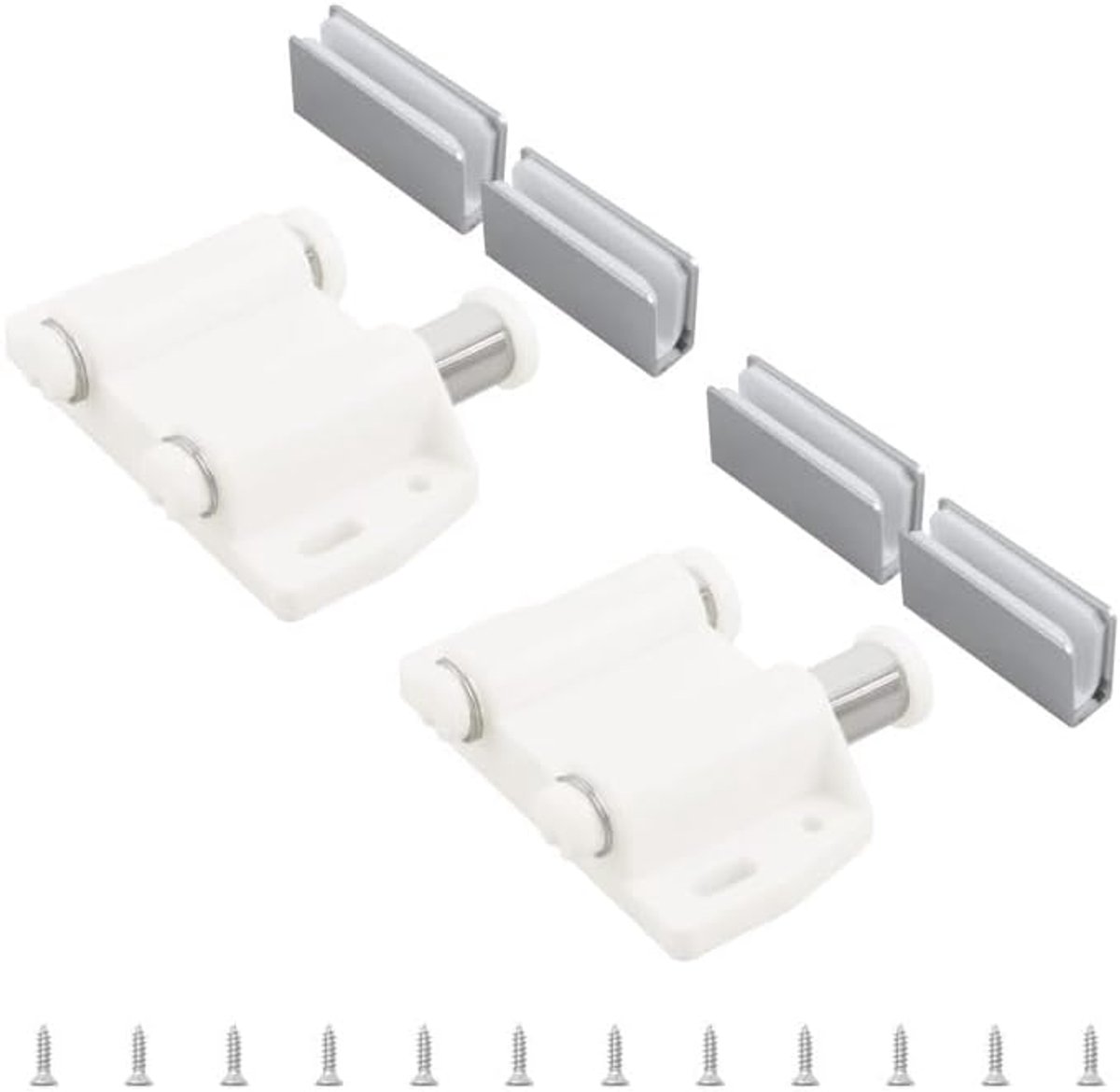 Magnetische Drukopener voor Glazen Deuren, 2 Stuks