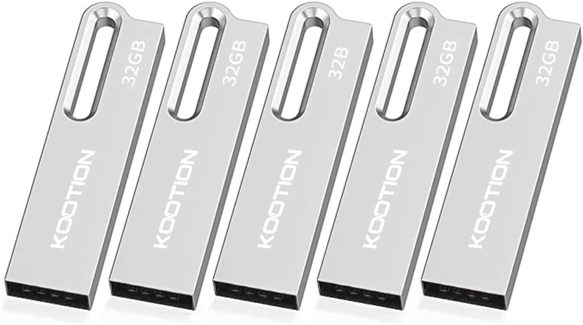 5-pack 32 GB USB 2.0 Flash Drives Opslagsticks met Sleutelhanger