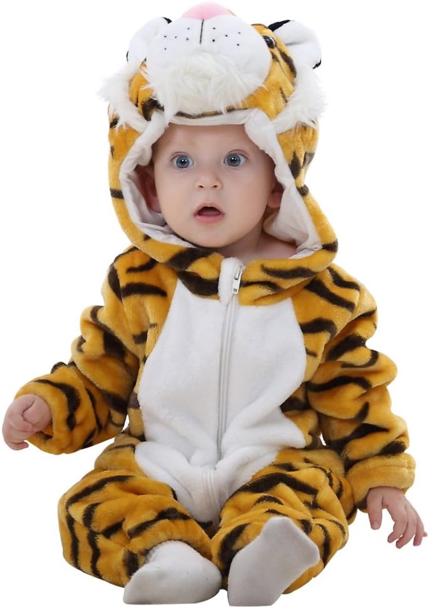 Unisex Winter Romper met Capuchon - Warme Jumpsuit voor Baby's en Peuters (2-36 Maanden)