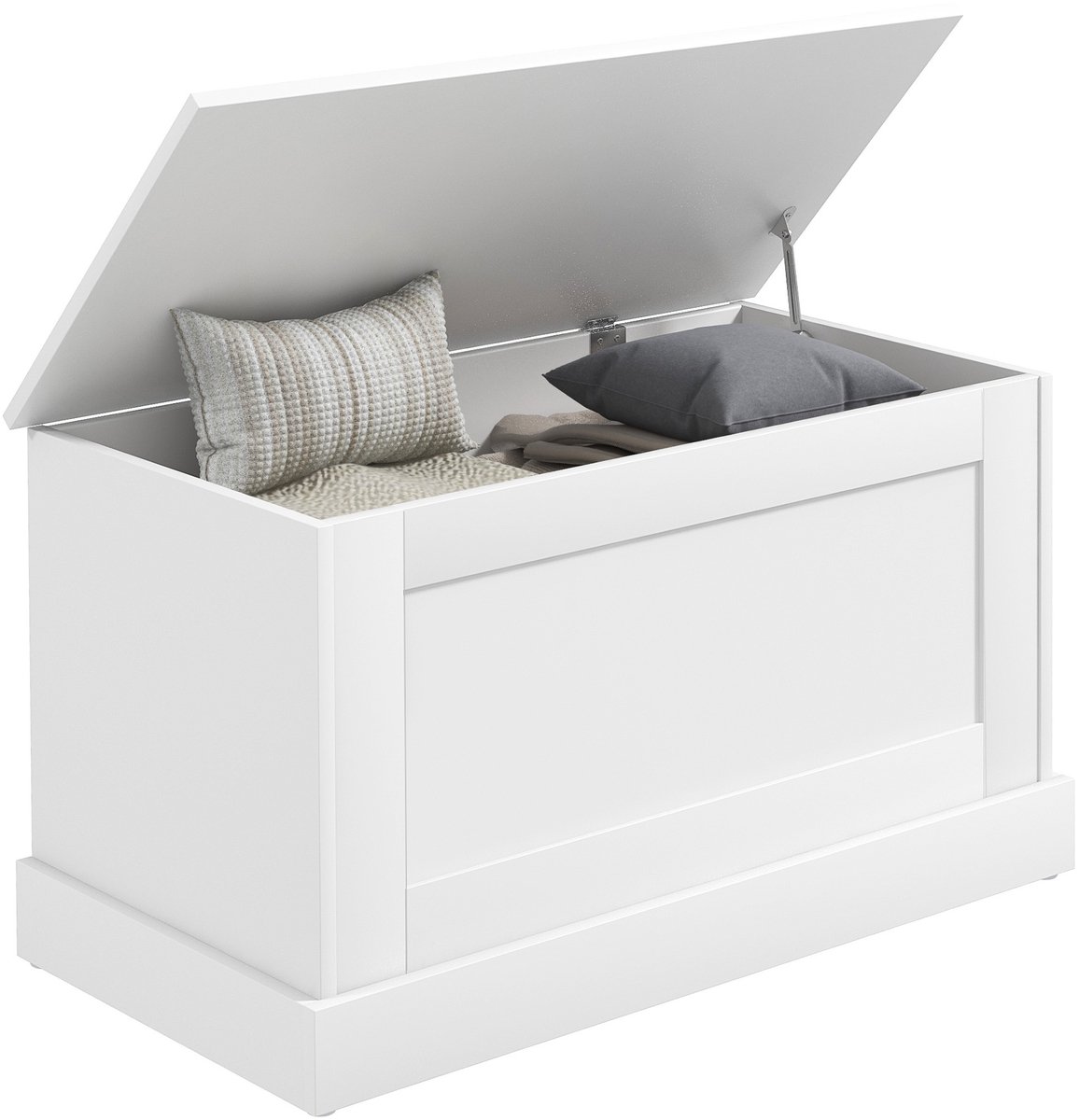 HOMCOM Opbergkist - Spaanplaat - 80x40x45cm - Wit