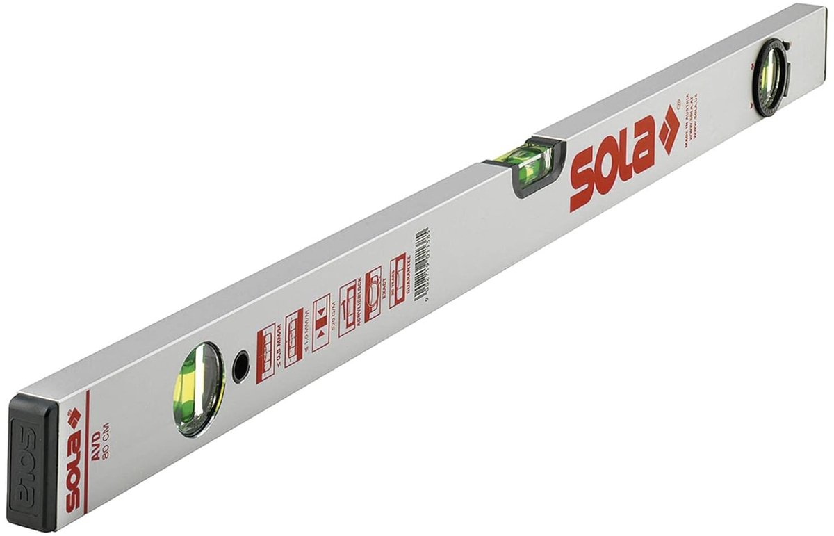 Waterpas - Meetinstrument - Precisie meten - Robuuste constructie - 60 cm - Grijs