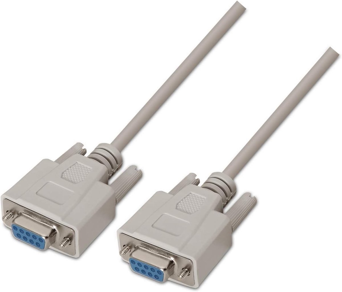 Seriële Kabel - RS232 Verloopkabel - Apparaten Verbinden - 1:1 Pinbezetting - 1.8 Meter - Beige