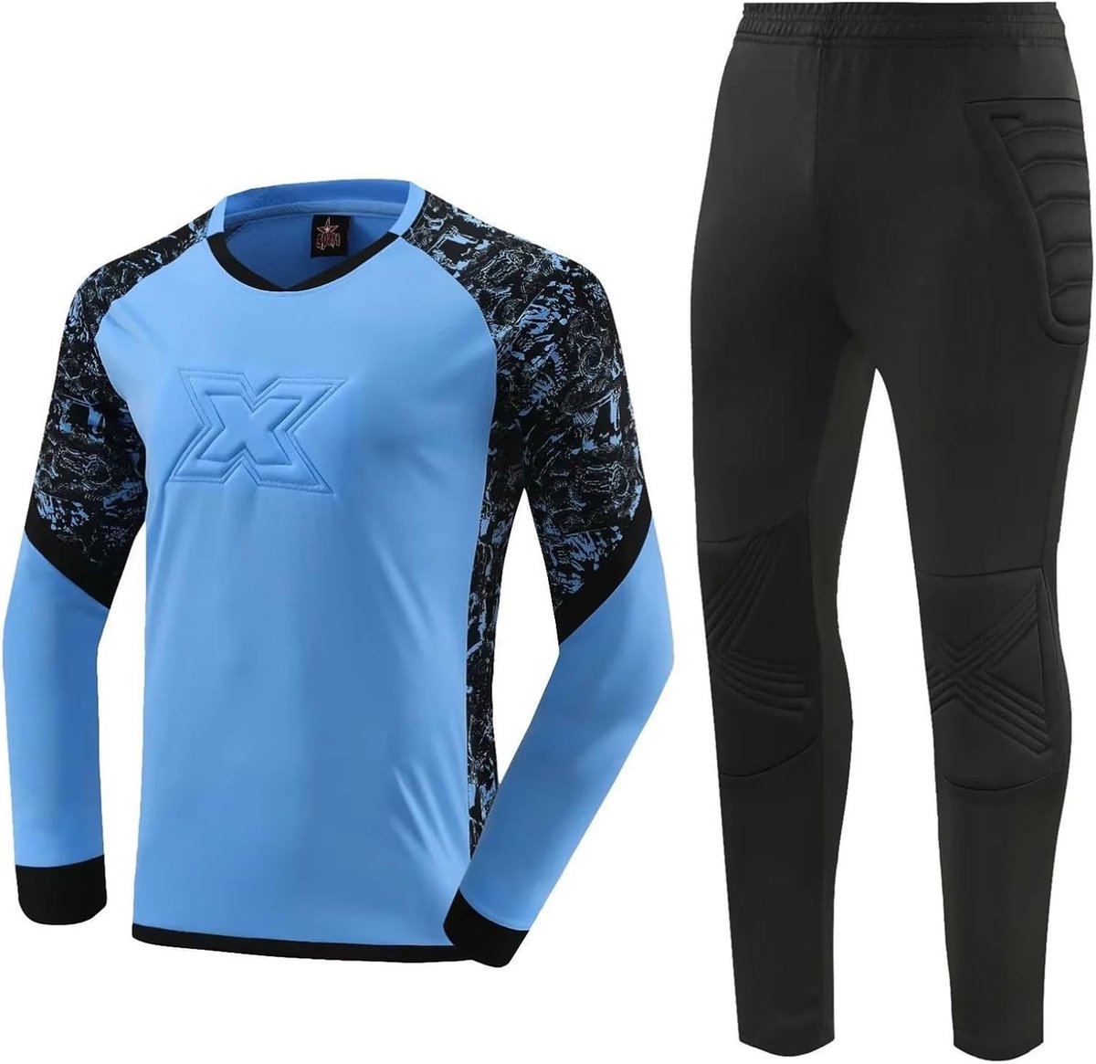 Voetbal Trainingspak Jongens Lange Mouwen Keeper Shirt en Broek Set