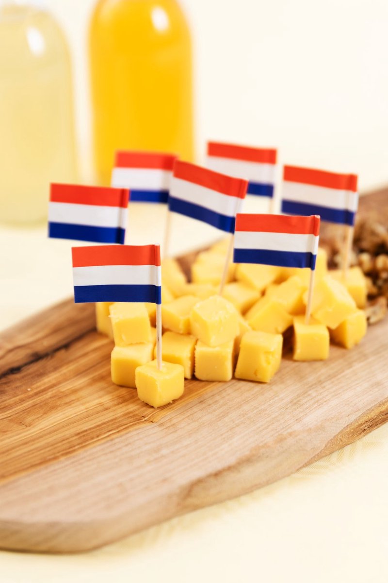100x Cocktailprikkers Nederland - Hapjes Cocktail Tapas Zomer Terras EK / WK Voetbal