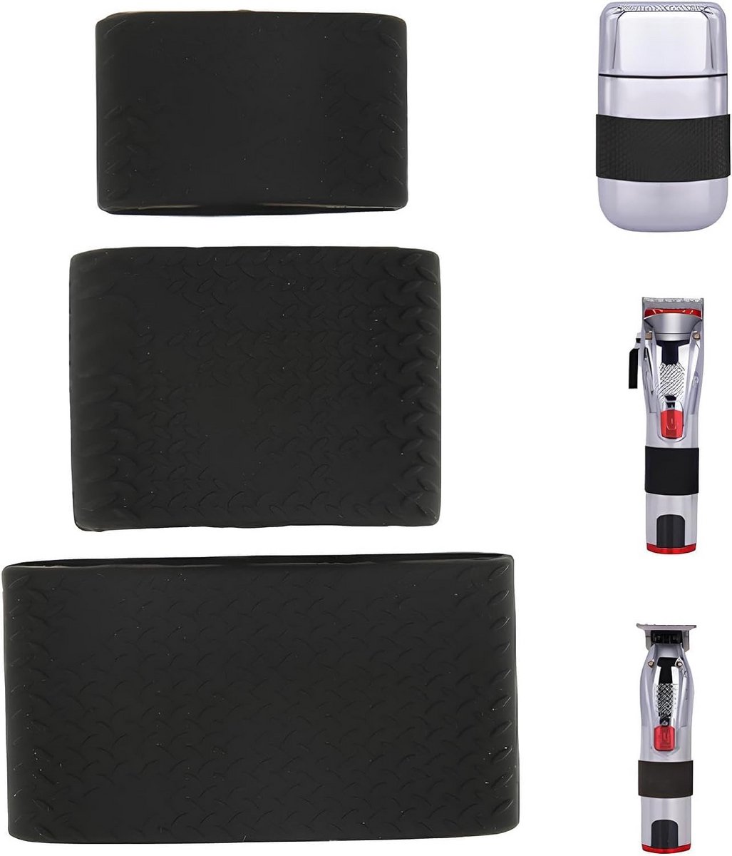 3 Stuks Antislip Siliconen Clipper Grips voor Tondeuse en Schaar