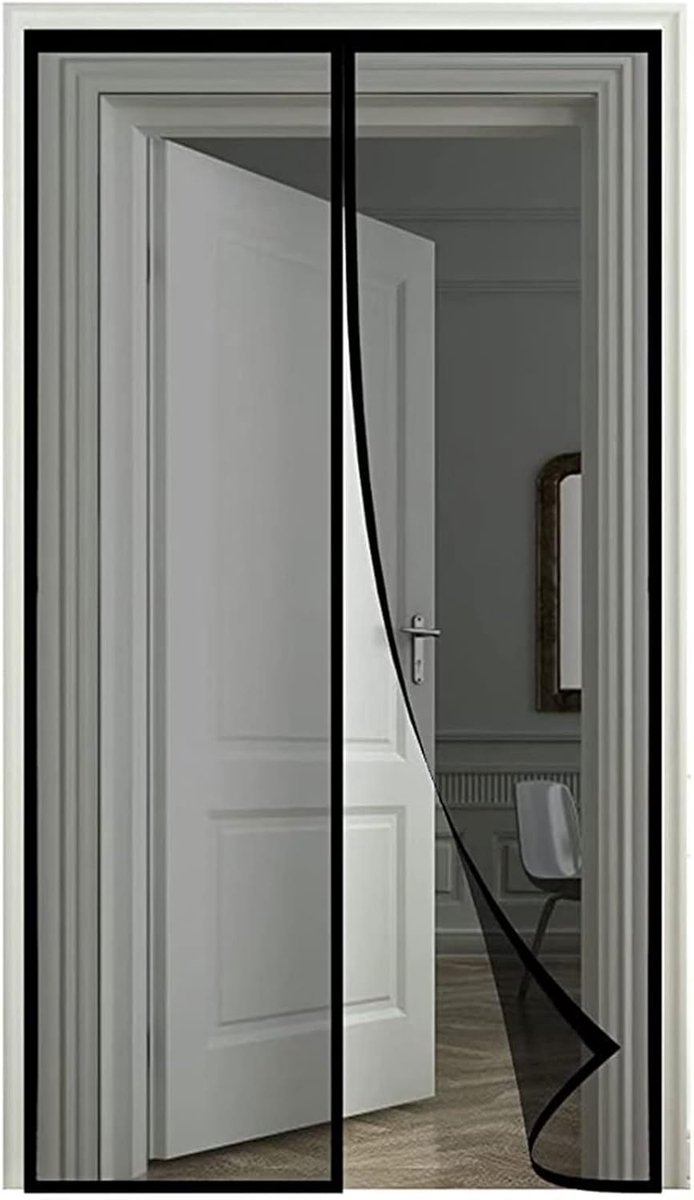 Magnetisch Hor voor Openslaande Deuren en Openslaande Balkondeuren - 155x200 cm - Houdt Insecten Buiten