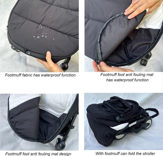 Universele Wintervoetenzak voor Kinderwagen - Warm, Waterafstotend & Zacht - Geschikt voor Babyzen YOYO en meer van Merkloos — afbeelding 4