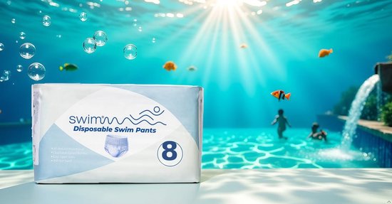 Swimmm Wegwerp Zwemluier | voor kinderen| maat 8 | gewicht: 28 tot 42 kg