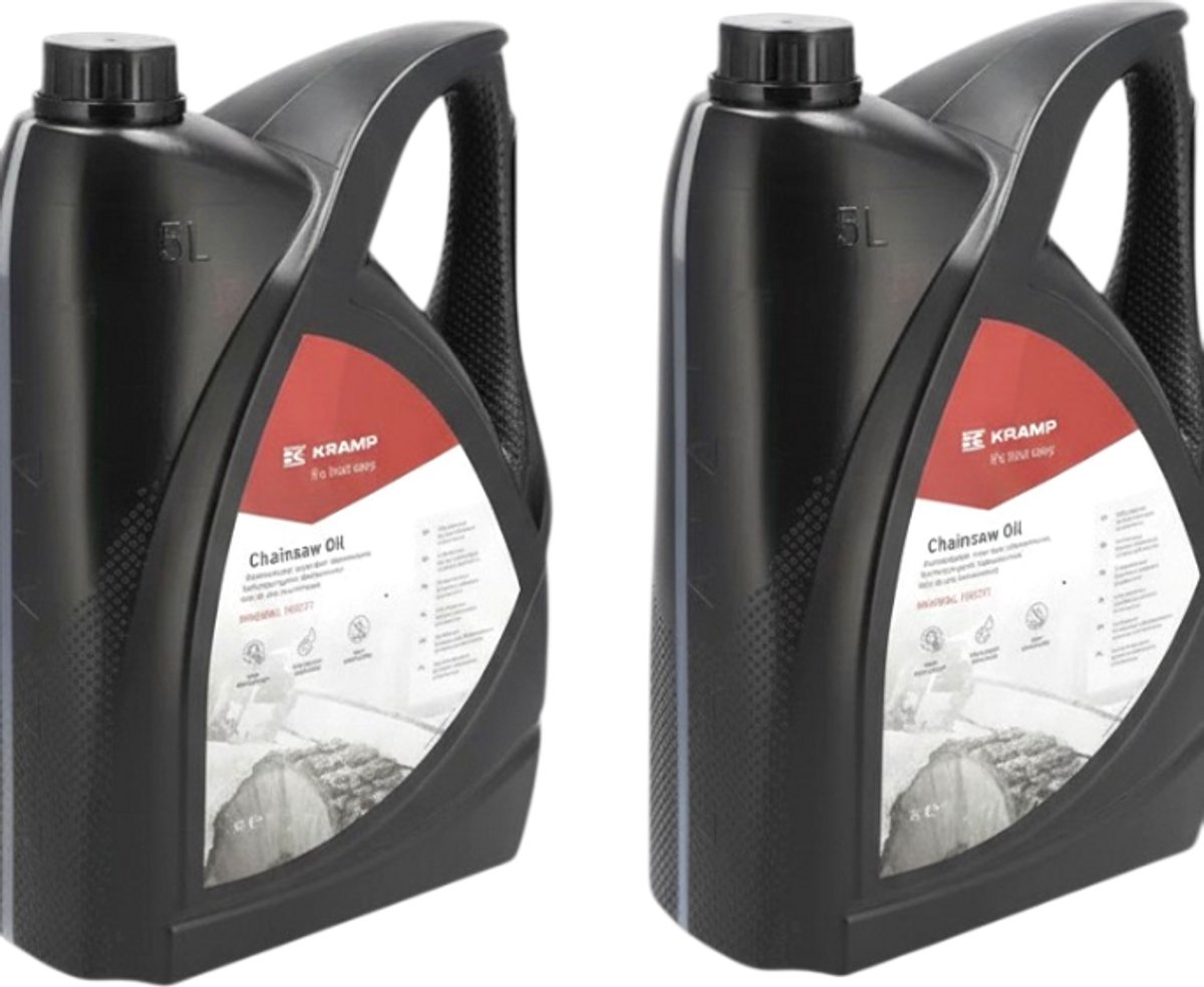 Kramp Kettingzaagolie 100cst – 2×5L (10 liter) – Heavy-Duty Kettingolie – Voordeelverpakking