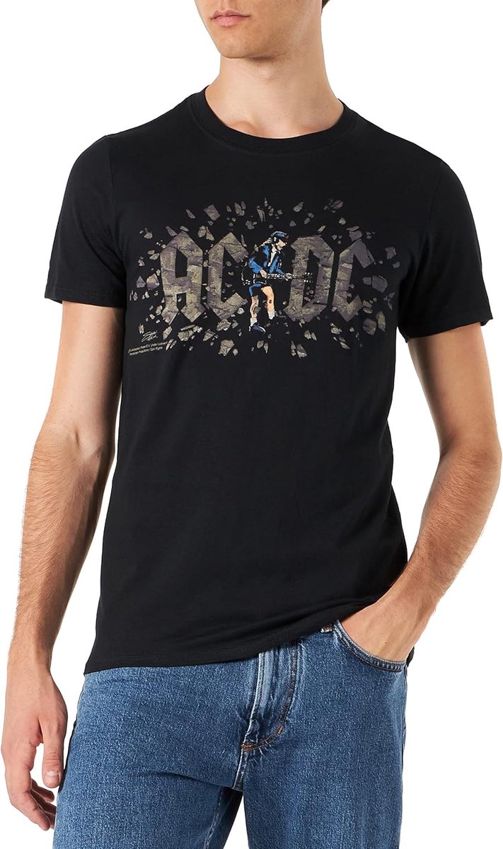 Heren T-shirt - Bandshirt Muziek - Casual Kleding - Officieel Gelicenseerd - S tot XXL - Zwart