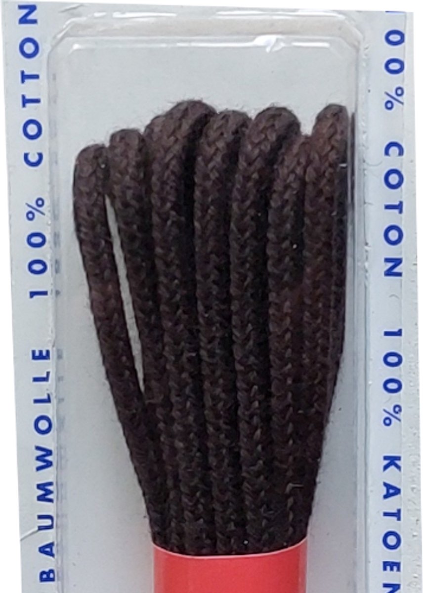 GVS Veter - Donker Bruin - Dun Rond - Lengte 120 cm - Dikte 2,5 mm - Schoenveter