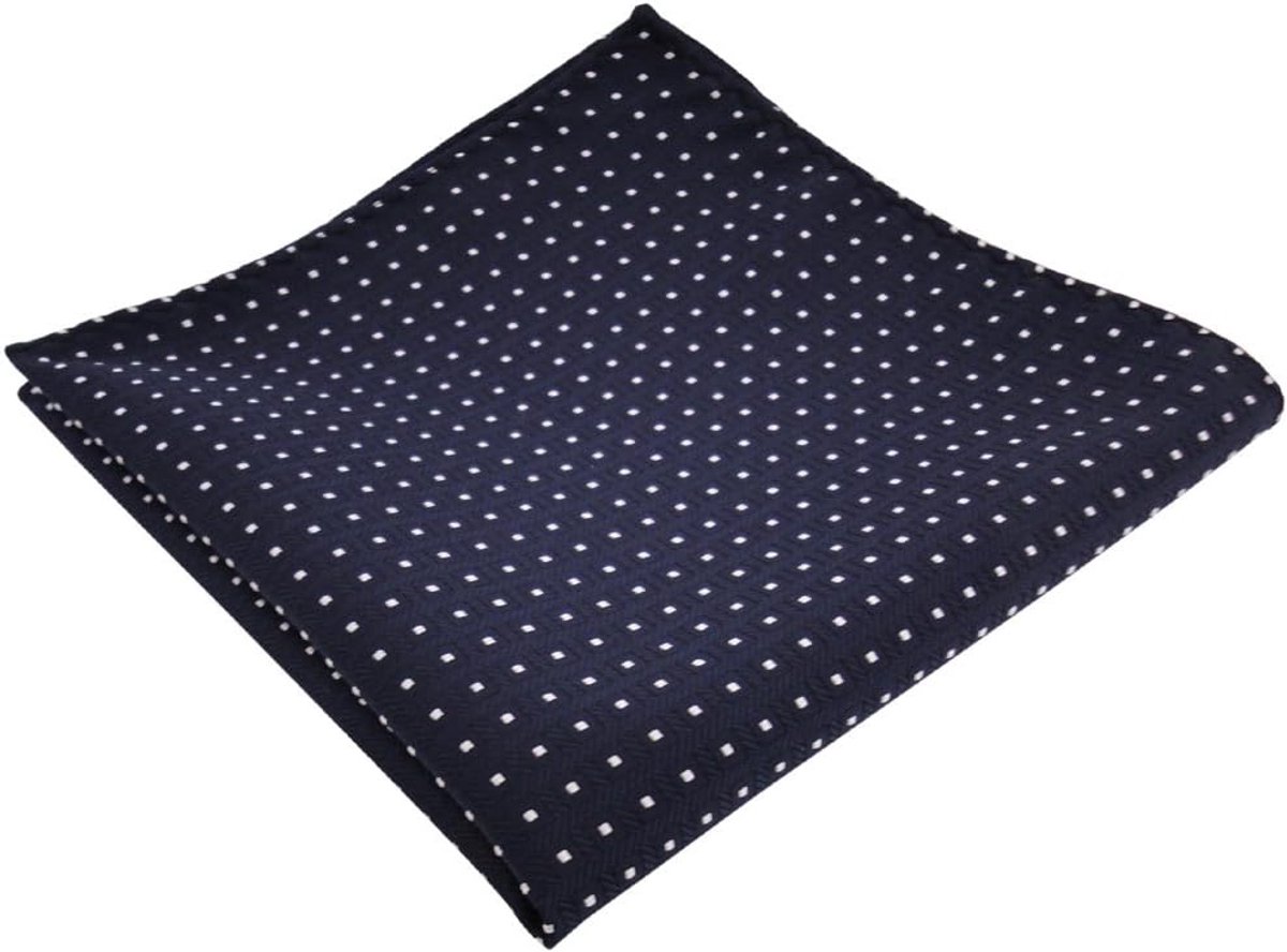 Luxe Geblokt Stoffen Pochet voor Herencolbert - Droogdoekje Grijs 30x30 cm