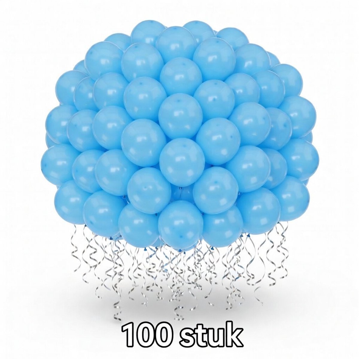 Licht blauwe Ballonnen 100 Stuks – 12 Inch Latex – Geschikt voor Helium & Lucht – Feestdecoratie