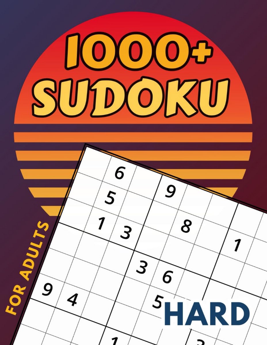 Sudoku Puzzelboek - Hersenkrakers - Mentale Uitdaging - 1002 Moeilijke Puzzels - 8.5 x 11 Inch